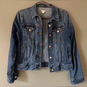 J. Crew Denim Jean Jacket Stretch Women’s Medium